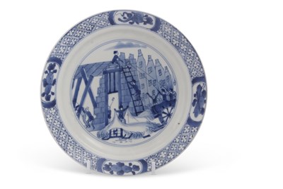 Lot 250 - Rare Chinese Porcelain Rotterdam Riot Plate;...