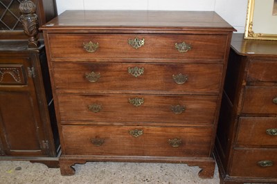 Lot 341 - A George III mohogany chest with four...