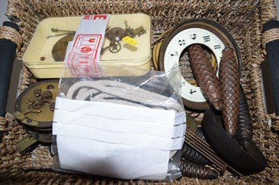 Lot 536 - Clock parts and components