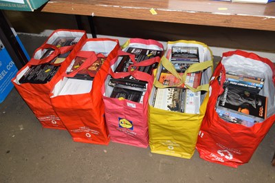 Lot 598 - Five bags of assorted CD's and DVD's