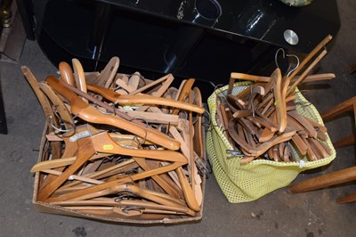 Lot 838 - Large quantity of various wooden coat hangers