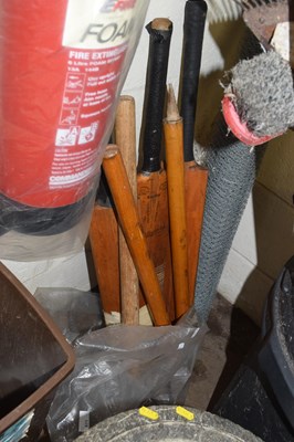 Lot 871 - Cricket bats and stumps