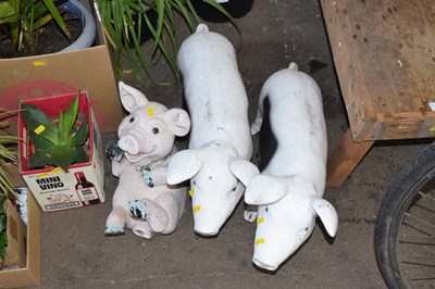Lot 876 - Three various pig models