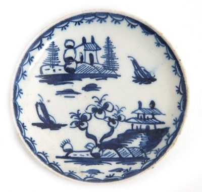 Lot 188 - Miniature Lowestoft Porcelain Saucer c.1765...