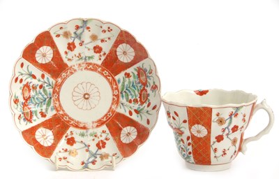 Lot 187 - Worcester Chocolate Cup and Stand c.1760 an...