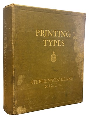 Lot 654 - PRINTING TYPES: STEPHENSON, BLAKE AND CO,...
