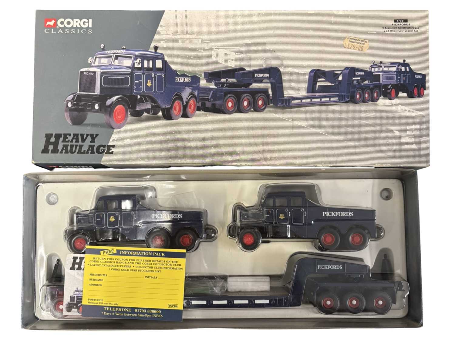 Lot 73 - A boxed Corgi heavy haulage 17701 Pickford...