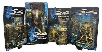 Lot 118 - Four boxed Independence Day action...