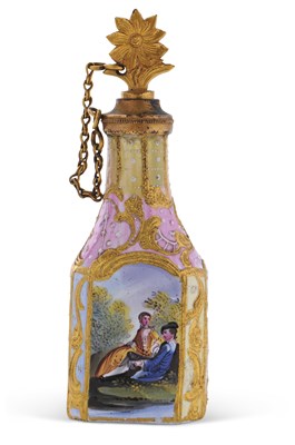 Lot 232 - South Staffordshire Enamel Scent Bottle c.1780...