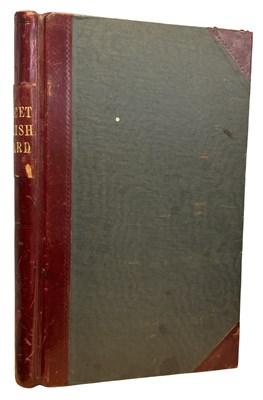 Lot 1149 - BLANK LEDGER BOOK: Folio, hald crimson calf...
