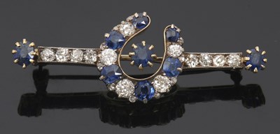 Lot 387 - A late 19th century sapphire and diamond...