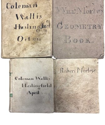 Lot 160 - EARLY 19th CENTURY VELLUM WORKBOOKS: COLEMAN...