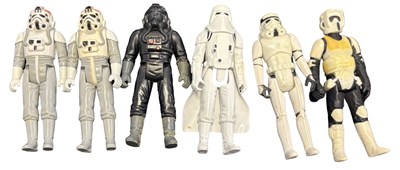 Lot 69 - STAR WARS VINTAGE FIGURES: Snow Trooper, TIE...