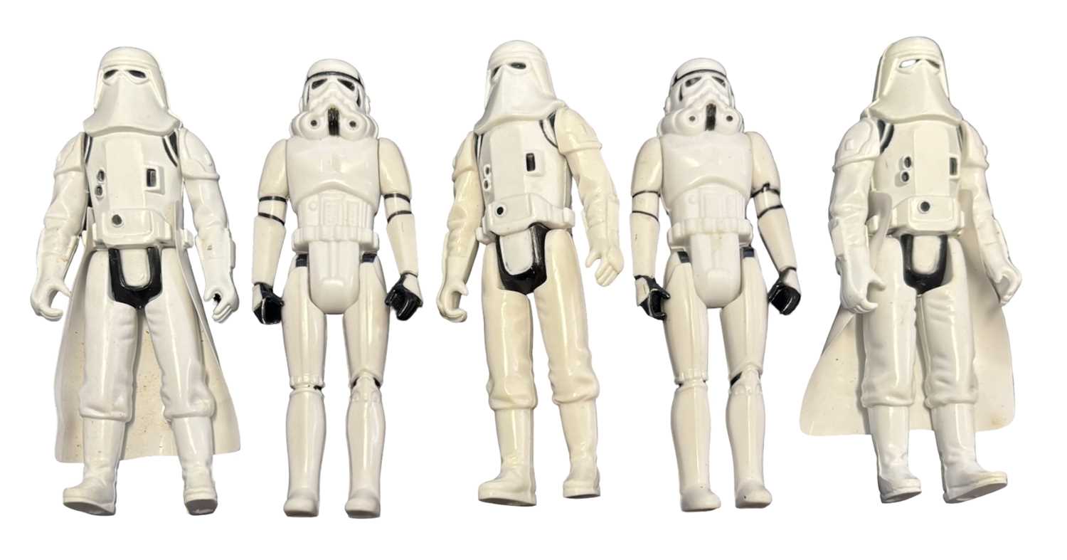 Lot 65 - STAR WARS VINTAGE FIGURES: Snowtrooper x3,...