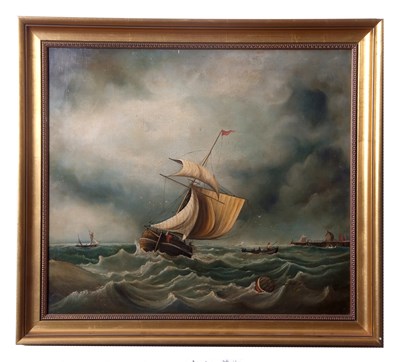 Lot 515 - James Webb (1825-1875), Sailing ships on...