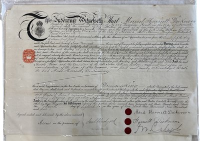 Lot 1107 - APPRENTICESHIP INDENTURE, Maud Harriett...