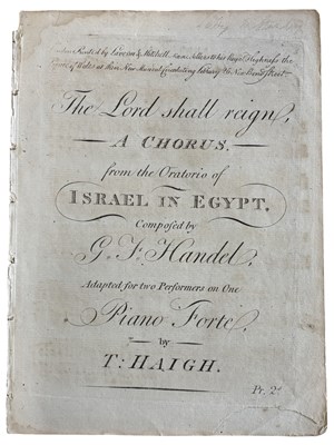 Lot 947 - HAIGH,Thomas 1769-1808 / HANDEL,George...