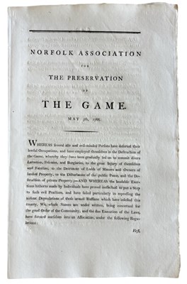 Lot 980 - AN ORIGINAL 18 CENTURY DOCUMENT OF NORFOLK...