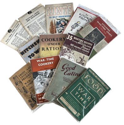Lot 1189 - A quantity of twelve war-period cookery...