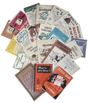 Lot 1190 - ONE PACKET: Various vintage cookery...