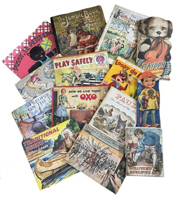 Lot 1208 - Vintage children's limo card-covered stories,...