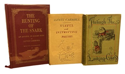 Lot 341 - LEWIS CARROLL: 3 Titles: THROUGH THE LOOKING...