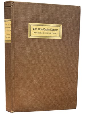 Lot 258 - CHARLES F HEARTMAN: THE NEW ENGLAND PRINTER,...