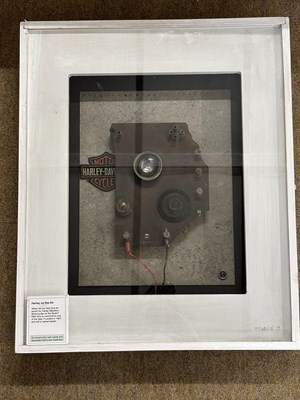 Lot 105 - Harley Davidson assemblage / montage, 'Harley...