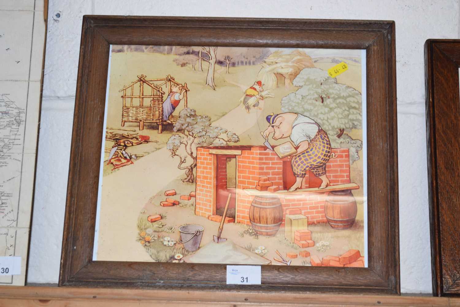Lot 31 - Comical print of pigs