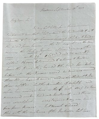 Lot 1106 - NAVAL LETTER - SIR JOHN GORE. Autograph A.L.S...