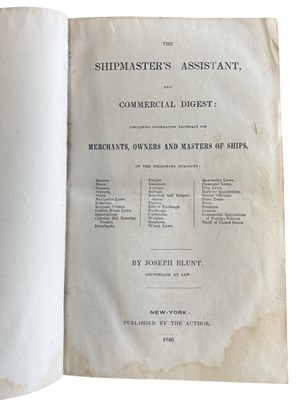 Lot 25 - The Ship Masters Assistant and Commercial...