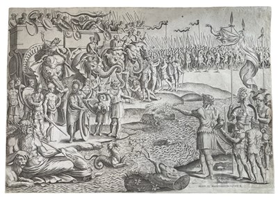 Lot 918 - 1540[?] scipio et hannibal coloquntur. Large...
