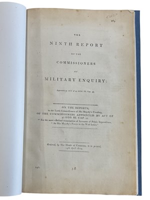 Lot 23 - NAPOLEONIC WARS. 1809. The Ninth Report...