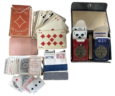Lot 1161 - VINTAGE PLAYING CARDS. Including; A Box set in...