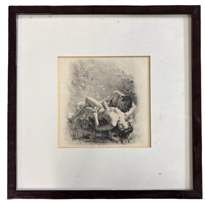 Lot 1147 - EROTICA ETCHINGS. two unattributed early...