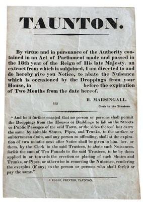 Lot 978 - RARE BROADSIDE - HANDBILL REGARDING...