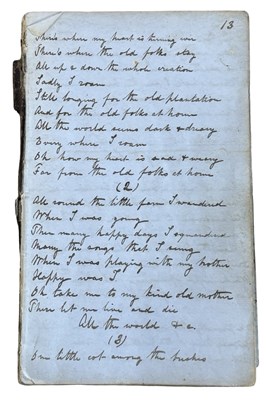 Lot 1098 - MANUSCRIPT POETRY. Booklet containing approx...