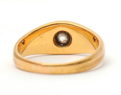 Lot 38 - A diamond ring, with gypsy set old mine cut...