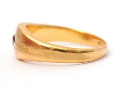 Lot 38 - A diamond ring, with gypsy set old mine cut...
