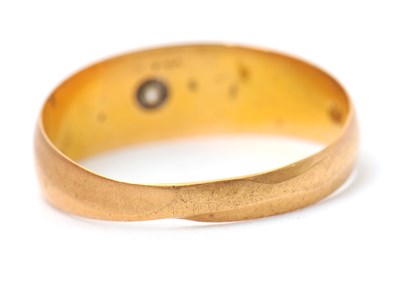 Lot 40 - A late 19th century 18ct diamond ring, with...