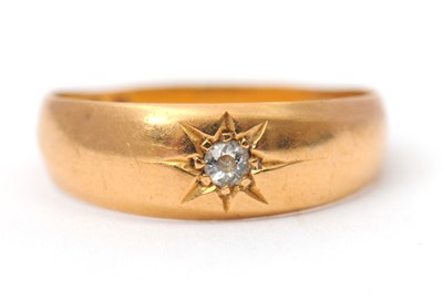 Lot 40 - A late 19th century 18ct diamond ring, with...