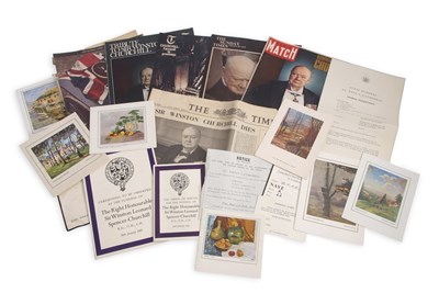 Lot 263 - Winston Churchill: Christmas Cards One Signed...