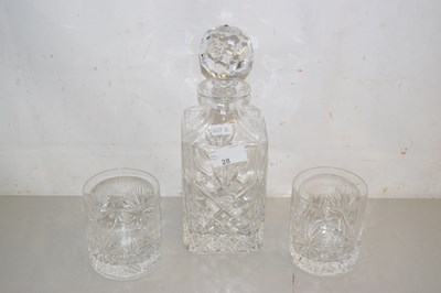 Lot 4 - An Edinburgh Crystal decanter and two tumblers