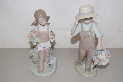 Lot 56 - Two Lladro figures Spring Girl and My Happy...
