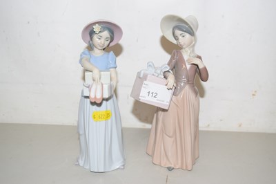Lot 91 - Two Lladro figures, New Shoes and Gone Shopping