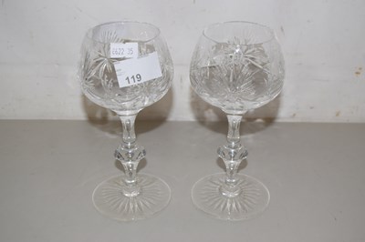 Lot 93 - A pair of Edinburgh Crystal cut glass wines