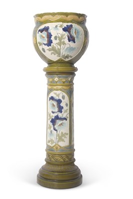 Lot 170 - An impressive Burmantofts jardiniere and stand...