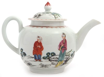 Lot 172 - An 18th Century Worcester teapot circa 1765,...
