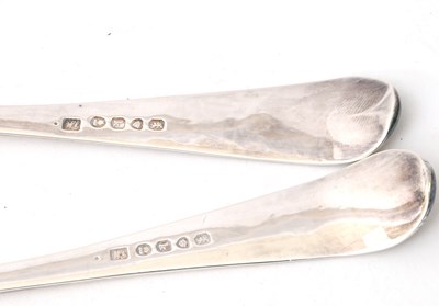 Lot 61 - A pair of George IV silver berry spoons,...
