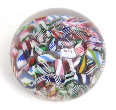 Lot 1 - French Glass Scrambled Paperweight probably...